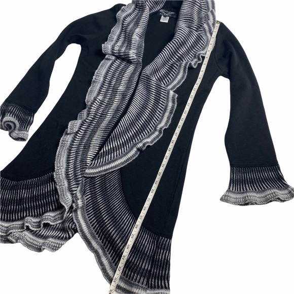 Sabri Ozel Angel Made ITALY sweater Waterfall Cardigan Jacket New w/out tag wool - Picture 5 of 7